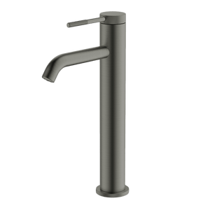 GARETH ASHTON POCO KNURLED TALL BASIN MIXER GUN METAL
