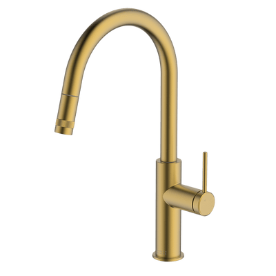GARETH ASHTON POCO LEAD FREE PULL-OUT SINK MIXER BRUSHED BRASS