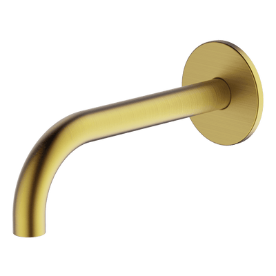 GARETH ASHTON POCO CURVED BASIN / BATH SPOUT BRUSHED BRASS (AVAILABLE IN 165MM AND 220MM)