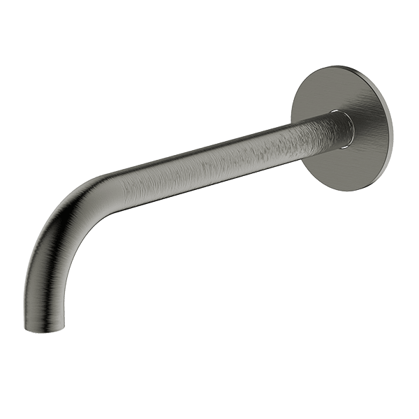 GARETH ASHTON POCO CURVED BASIN / BATH SPOUT 220MM GUN METAL