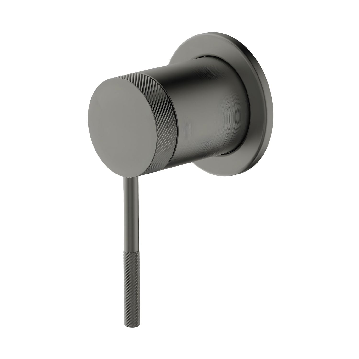 GARETH ASHTON POCO KNURLED WALL MIXER GUN METAL