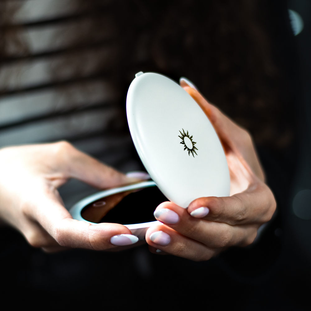 LUNARGLOW SOLARIS SMART UV COMPACT LED MIRROR 101.5X100MM