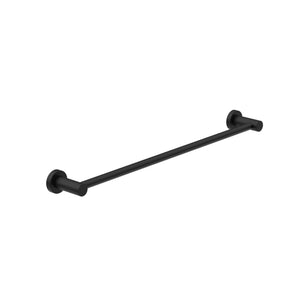 NERO CLASSIC NON-HEATED SINGLE TOWEL RAIL MATTE BLACK (AVAILABLE IN 600MM AND 800MM)