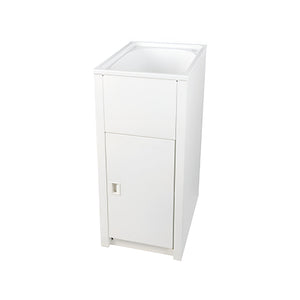 EVERHARD CLASSIC 30L POLYMER AND GALVANISED STEEL LAUNDRY UNIT 395MM WHITE