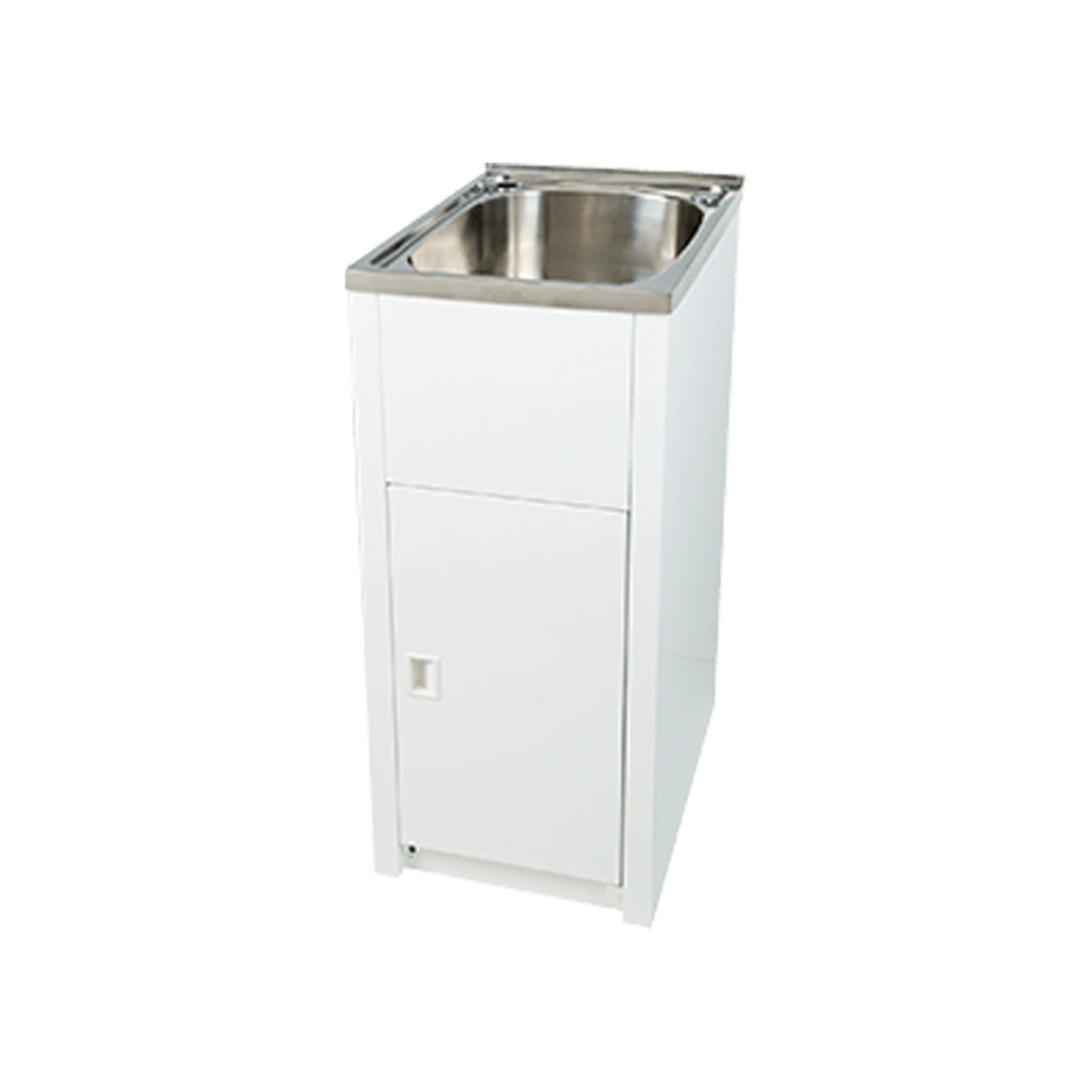 EVERHARD CLASSIC 30L STAINLESS STEEL LAUNDRY UNIT 395MM WHITE