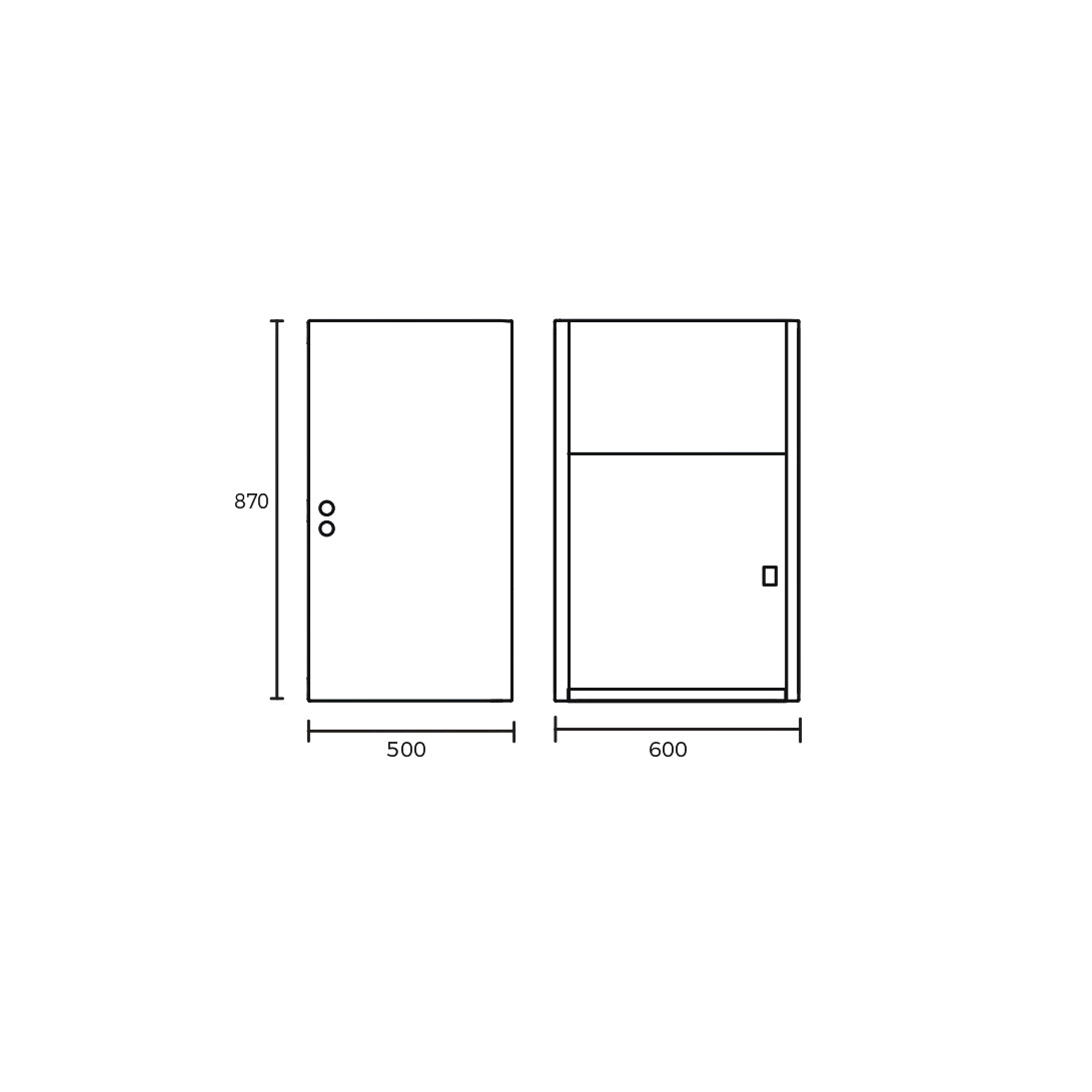 EVERHARD CLASSIC 45L STAINLESS STEEL LAUNDRY UNIT 600MM WHITE