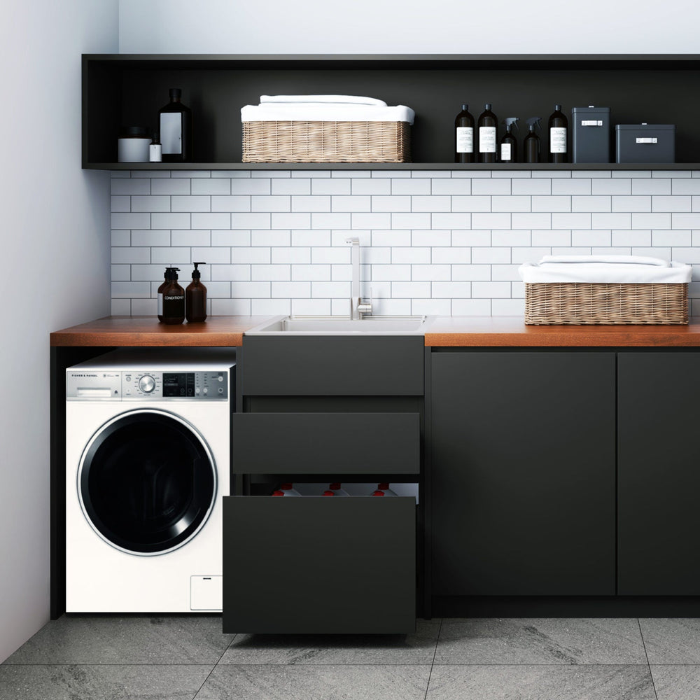 EVERHARD EXCELLENCE 35L DRAWER SYSTEM LAUNDRY UNIT 390MM MATTE BLACK