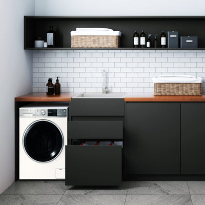EVERHARD EXCELLENCE 35L DRAWER SYSTEM LAUNDRY UNIT 390MM MATTE BLACK