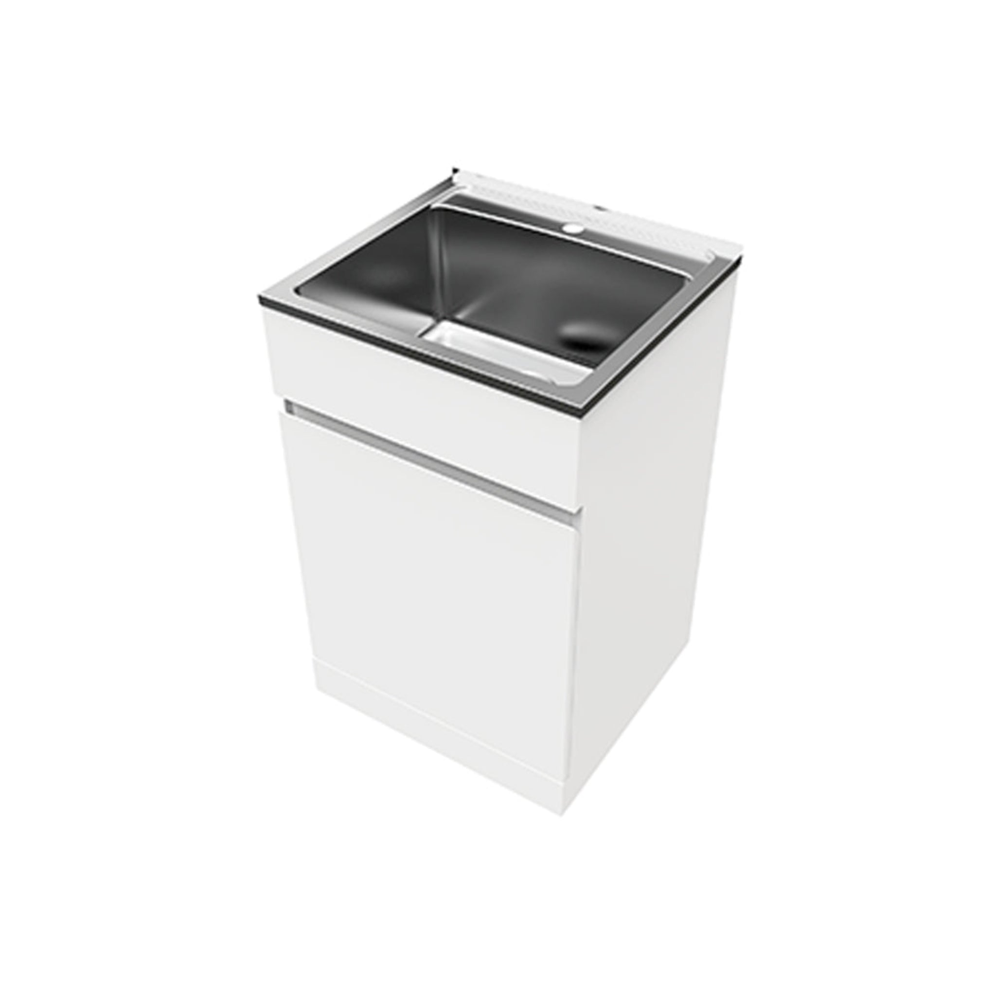 EVERHARD NUGLEAM 45L SOFT CLOSE LAUNDRY UNIT 560MM WHITE