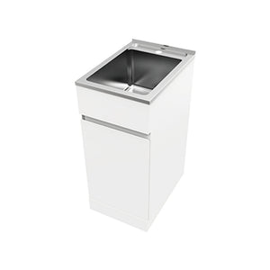 EVERHARD NUGLEAM 35L SOFT CLOSE LAUNDRY UNIT 395MM WHITE