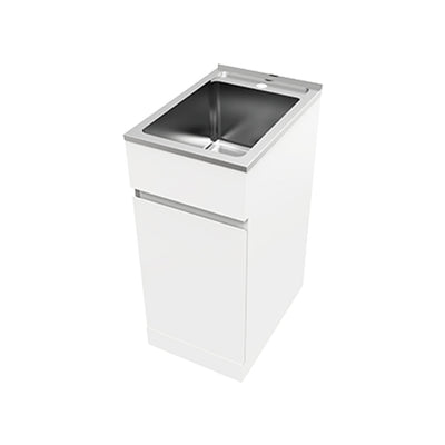 EVERHARD NUGLEAM 35L SOFT CLOSE LAUNDRY UNIT 395MM WHITE