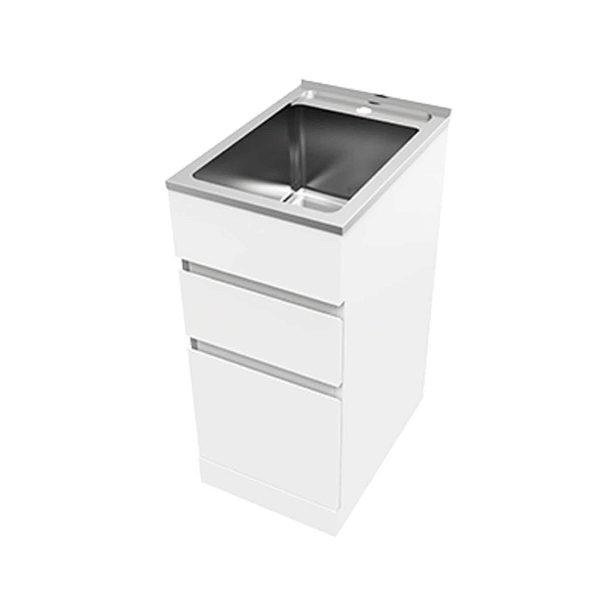 EVERHARD NUGLEAM 35L DRAWER SYSTEM LAUNDRY UNIT 395MM WHITE