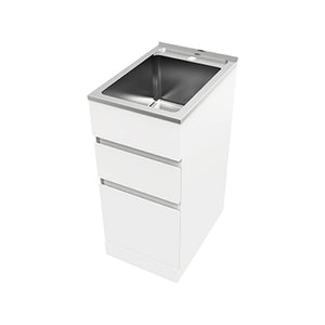 EVERHARD NUGLEAM 35L DRAWER SYSTEM LAUNDRY UNIT 395MM WHITE