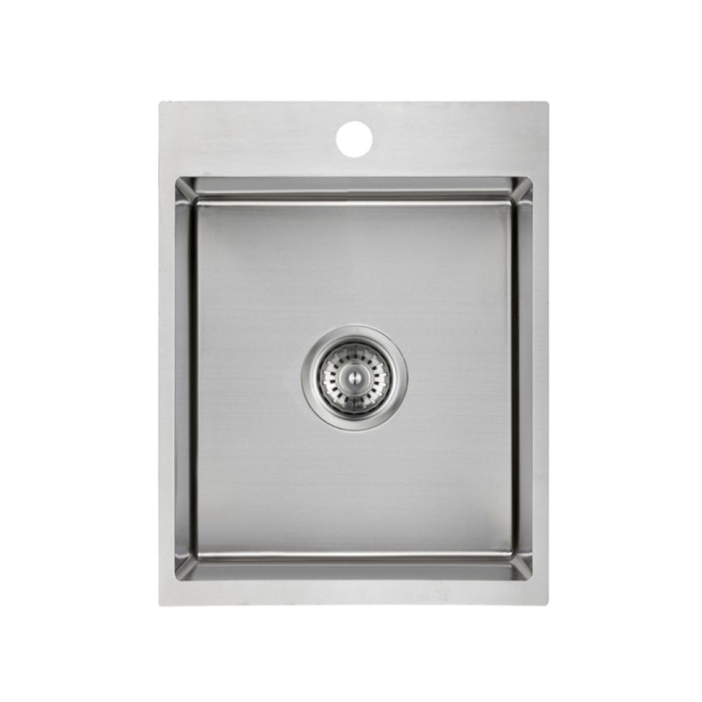 IKON CORA SINGLE BOWL LAUNDRY SINK ABOVE MOUNT STAINLESS STEEL 310MM
