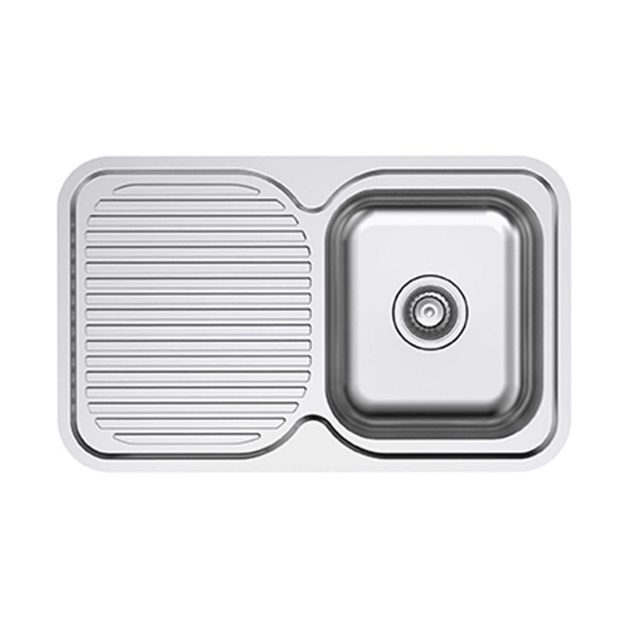 EVERHARD CLASSIC STANDARD SINGLE BOWL & DRAINER KITCHEN SINK STAINLESS ...