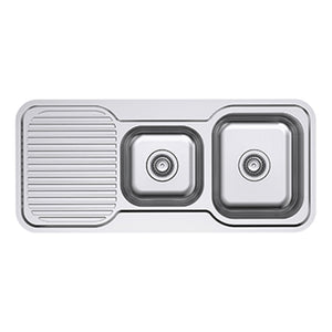 EVERHARD CLASSIC STANDARD 1.75 BOWL & DRAINER KITCHEN SINK STAINLESS STEEL 1080MM