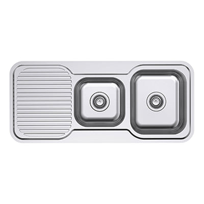 EVERHARD CLASSIC STANDARD 1.75 BOWL & DRAINER KITCHEN SINK STAINLESS STEEL 1080MM