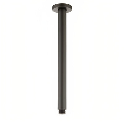 INSPIRE PAVIA CEILING SHOWER ARM ROUND 300MM GUN METAL