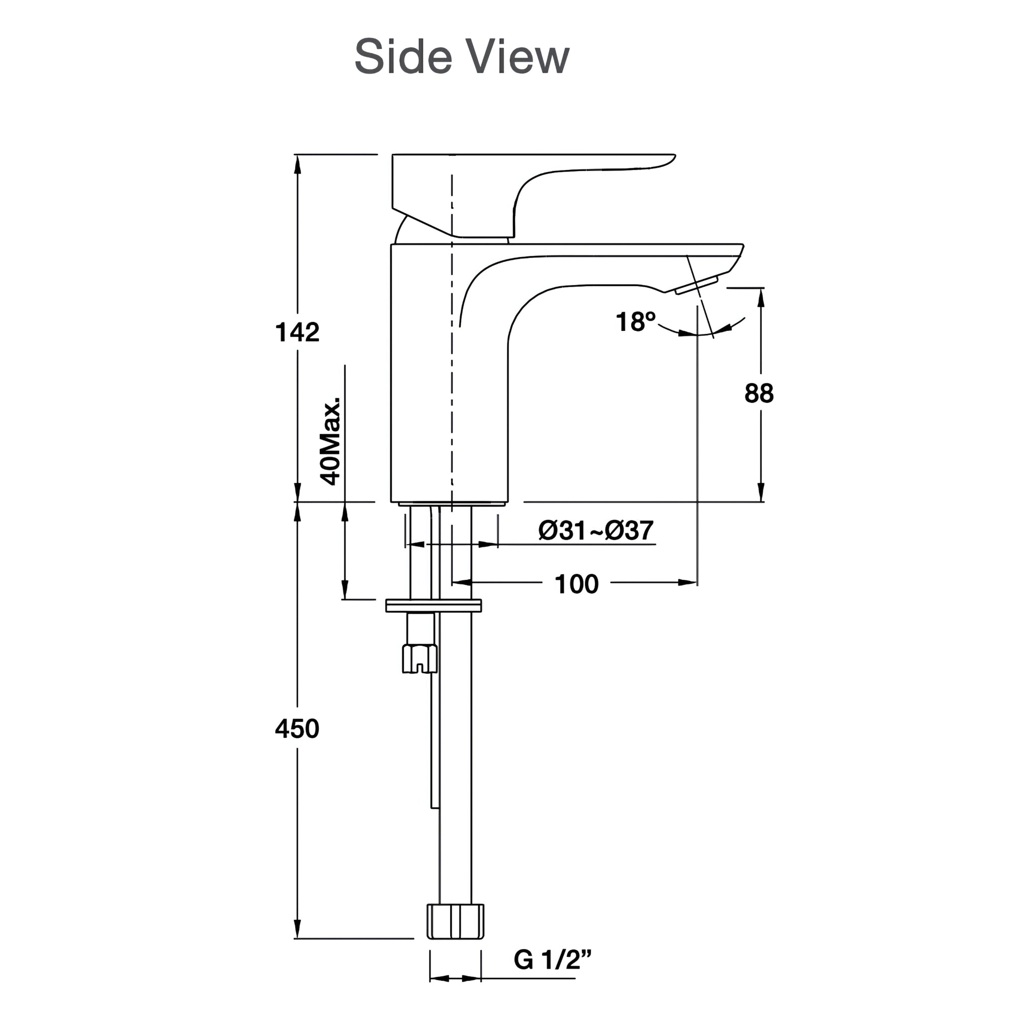 KOHLER ALEO BASIN MIXER 142MM CHROME