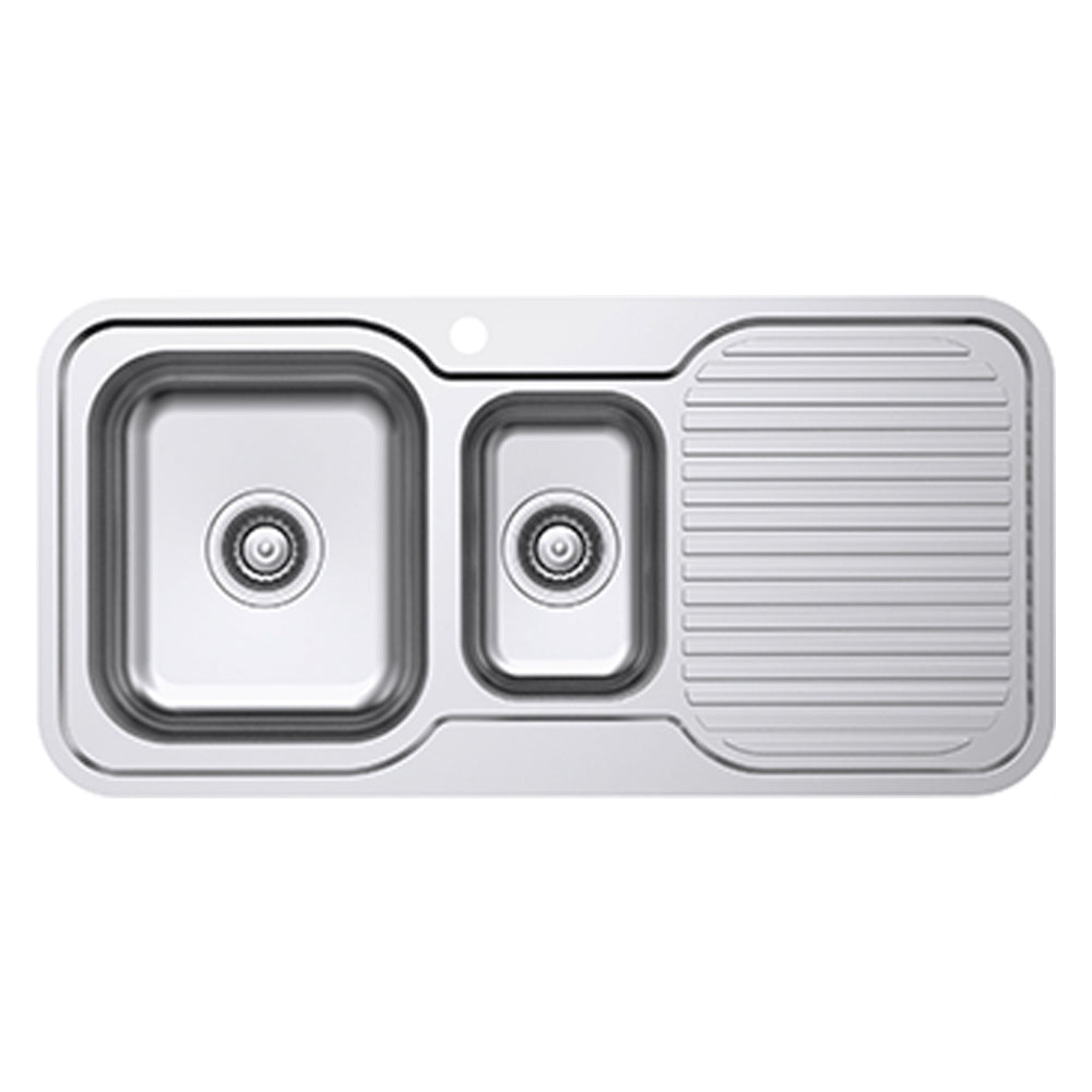 EVERHARD CLASSIC STANDARD 1.5 BOWL & DRAINER KITCHEN SINK STAINLESS STEEL 980MM