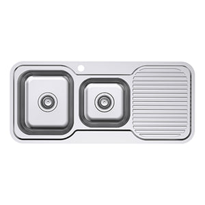 EVERHARD CLASSIC STANDARD 1.75 BOWL & DRAINER KITCHEN SINK STAINLESS STEEL 1080MM