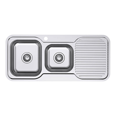 EVERHARD CLASSIC STANDARD 1.75 BOWL & DRAINER KITCHEN SINK STAINLESS STEEL 1080MM