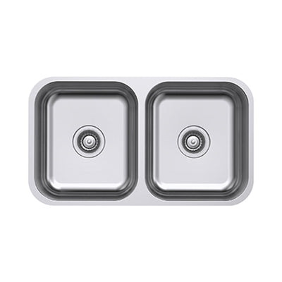 EVERHARD CLASSIC STANDARD DOUBLE BOWL KITCHEN SINK STAINLESS STEEL 785MM