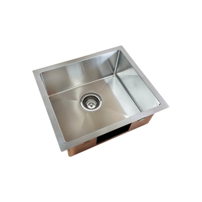 EVERHARD EXCELLENCE SQUARELINE SINGLE BOWL KITCHEN SINK STAINLESS STEEL 460MM