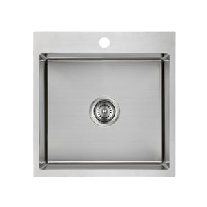 IKON CORA SINGLE BOWL LAUNDRY SINK ABOVE MOUNT STAINLESS STEEL 430MM