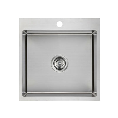 IKON CORA SINGLE BOWL LAUNDRY SINK ABOVE MOUNT STAINLESS STEEL 430MM