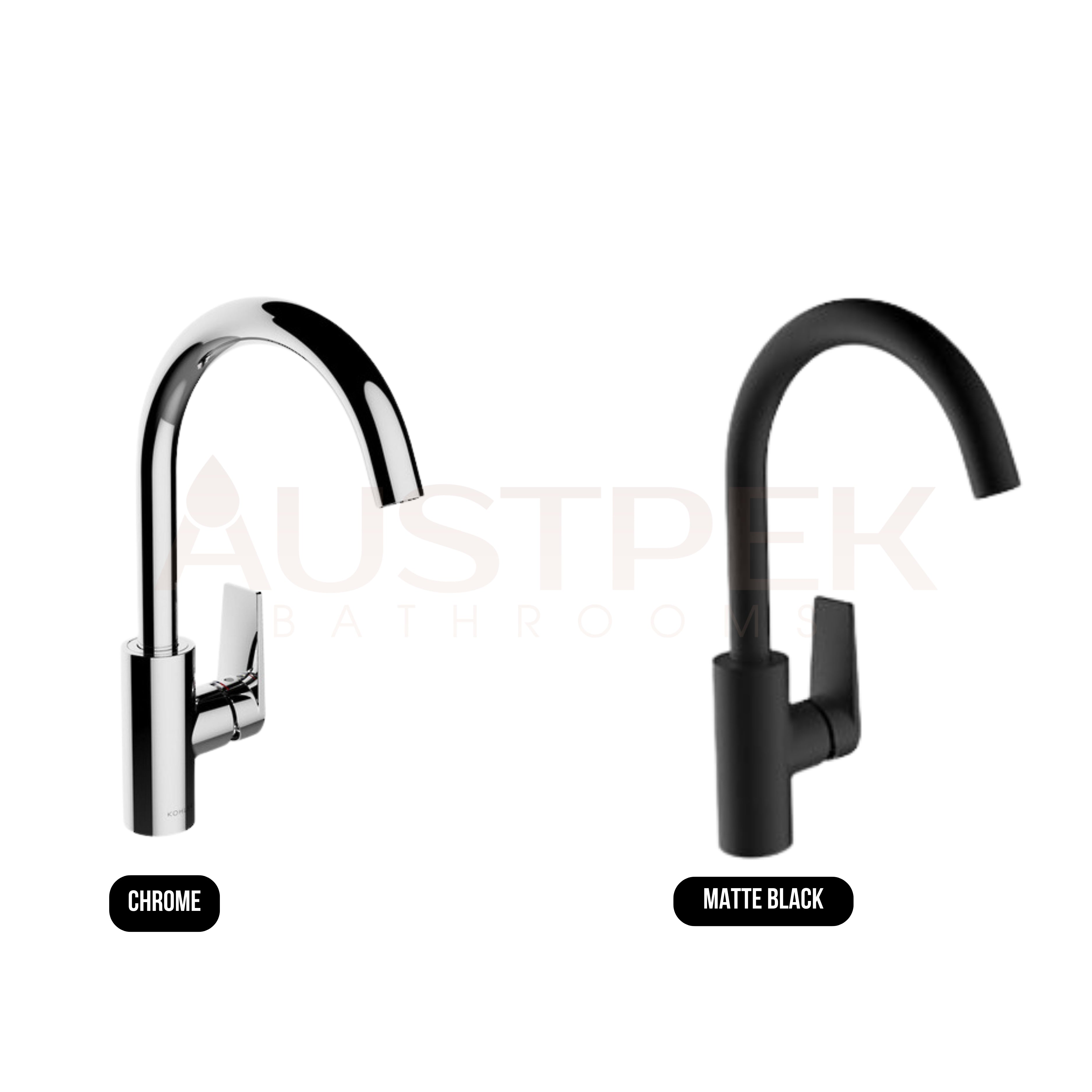 KOHLER TAUT KITCHEN MIXER MATTE BLACK