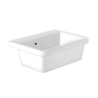 TURNER HASTINGS RAVINE INSET FINE FIRECLAY SINK WITH OVERFLOW GLOSS WHITE 660MM