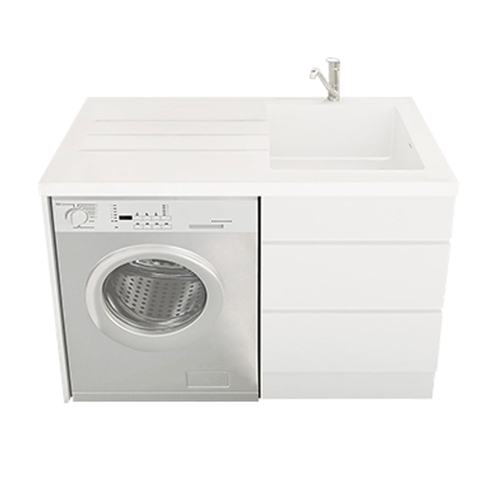 EVERHARD NUGLEAM ALL IN ONE LAUNDRY UNIT 1200MM WHITE