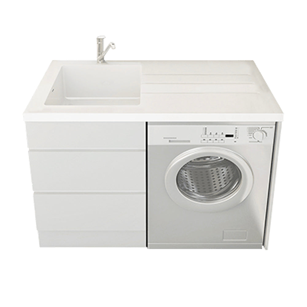 EVERHARD NUGLEAM ALL IN ONE LAUNDRY UNIT 1200MM WHITE