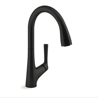 KOHLER MALLECO TOUCHLESS PULL-DOWN KITCHEN MIXER 388MM MATTE BLACK