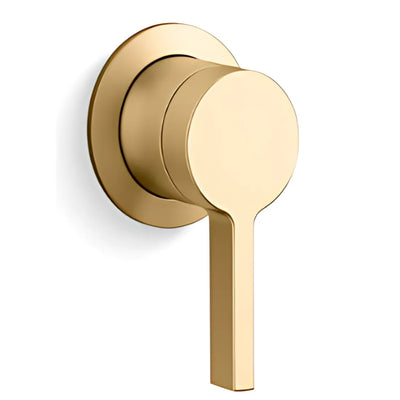 KOHLER COMPONENTS WALL MIXER WITH LEVER HANDLE & INWALL VALVE COMPLETE KIT BRUSHED BRASS