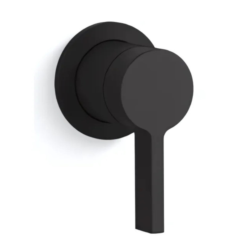 KOHLER COMPONENTS WALL MIXER WITH LEVER HANDLE & INWALL VALVE COMPLETE KIT MATTE BLACK