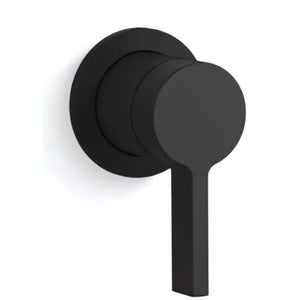 KOHLER COMPONENTS WALL MIXER WITH LEVER HANDLE & INWALL VALVE COMPLETE KIT MATTE BLACK