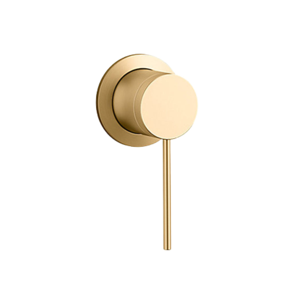 KOHLER COMPONENTS WALL MIXER WITH PIN LEVER HANDLE & INWALL VALVE COMPLETE KIT BRUSHED BRASS