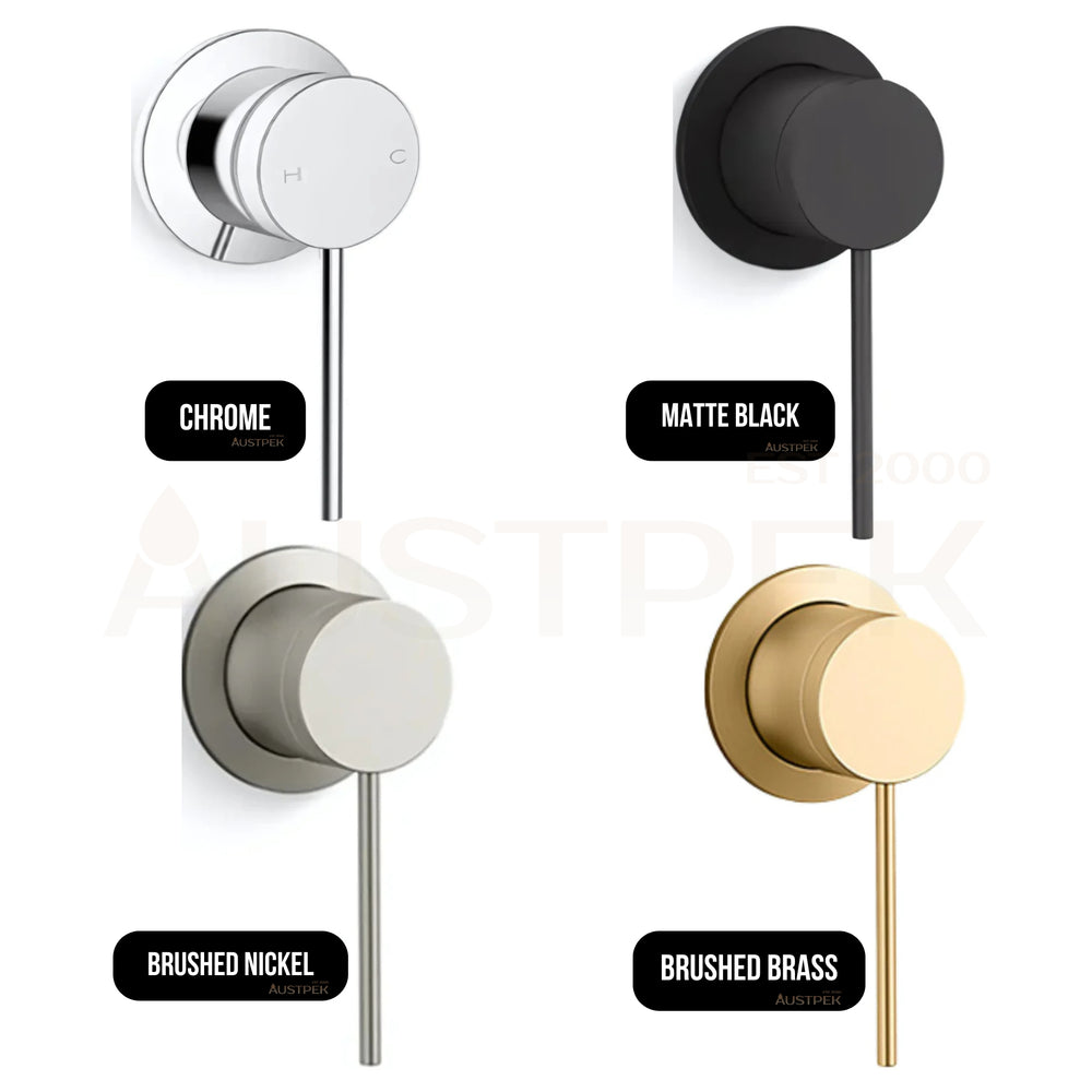 KOHLER COMPONENTS WALL MIXER WITH PIN LEVER HANDLE & INWALL VALVE COMPLETE KIT BRUSHED BRASS