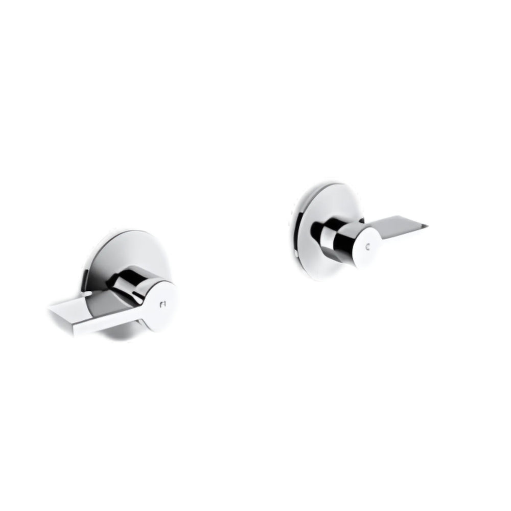 KOHLER COMPONENTS WALL TOP ASSEMBLY LEVER HANDLE WITH INWALL VALVE COMPLETE KIT CHROME