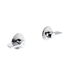 KOHLER COMPONENTS WALL TOP ASSEMBLY LEVER HANDLE WITH INWALL VALVE COMPLETE KIT CHROME