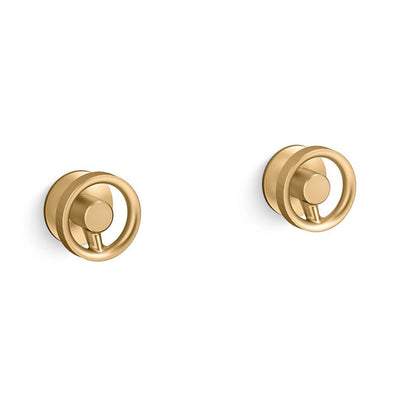 KOHLER COMPONENTS WALL TOP ASSEMBLY INDUSTRIAL HANDLE WITH INWALL VALVE COMPLETE KIT BRUSHED BRASS