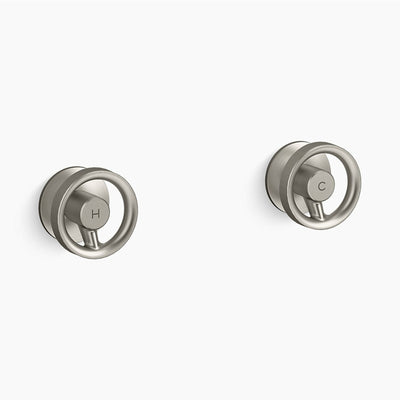 KOHLER COMPONENTS WALL TOP ASSEMBLY INDUSTRIAL HANDLE WITH INWALL VALVE COMPLETE KIT BRUSHED NICKEL