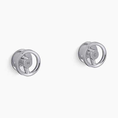 KOHLER COMPONENTS WALL TOP ASSEMBLY INDUSTRIAL HANDLE WITH INWALL VALVE COMPLETE KIT CHROME