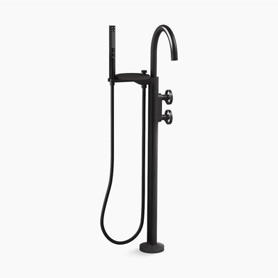 KOHLER COMPONENTS FREESTANDING BATH MIXER WITH HAND SHOWER MATTE BLACK