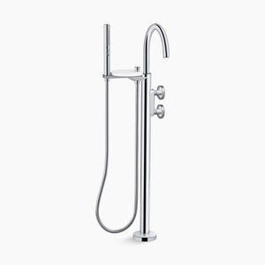 KOHLER COMPONENTS FREESTANDING BATH MIXER WITH HAND SHOWER CHROME