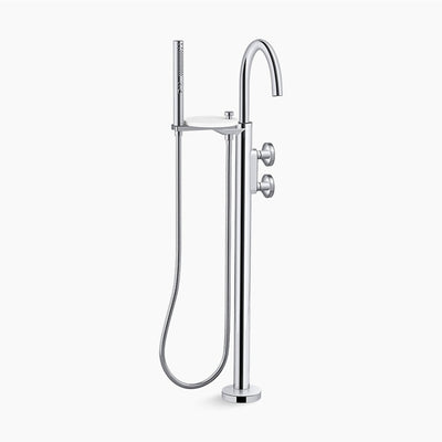 KOHLER COMPONENTS FREESTANDING BATH MIXER WITH HAND SHOWER CHROME