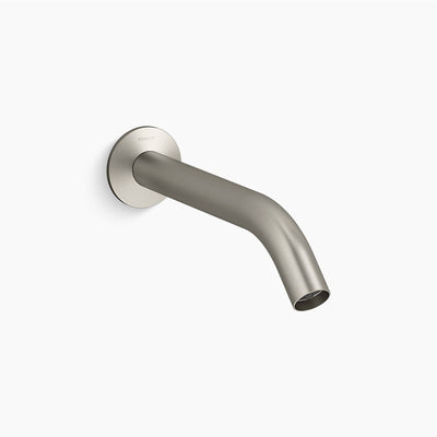 KOHLER COMPONENTS WALL MOUNT TUBE BATH SPOUT 240MM BRUSHED NICKEL