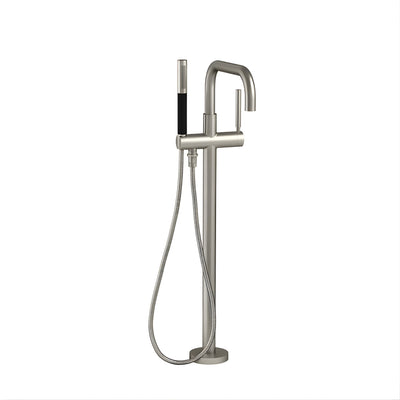 KOHLER PURIST FREESTANDING BATH MIXER WITH HAND SHOWER BRUSHED NICKEL